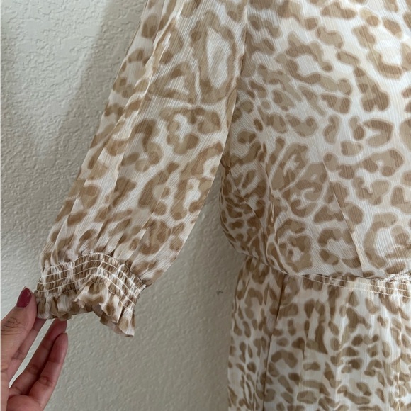 Tommy Hilfiger Beige Leopard Print Maxi Dress - Picture 3 of 8